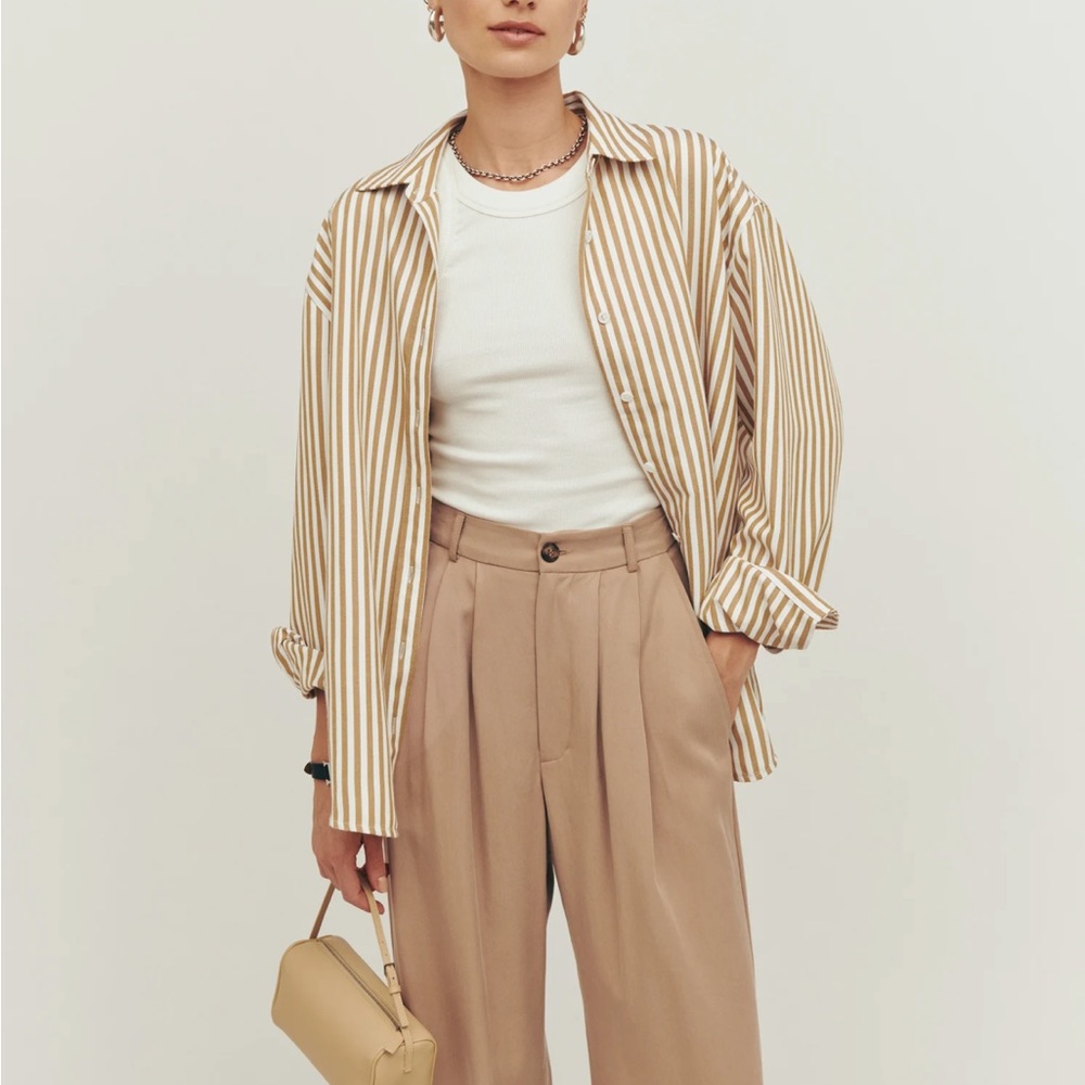 REFORMATION PARKER RELAXED SHIRT